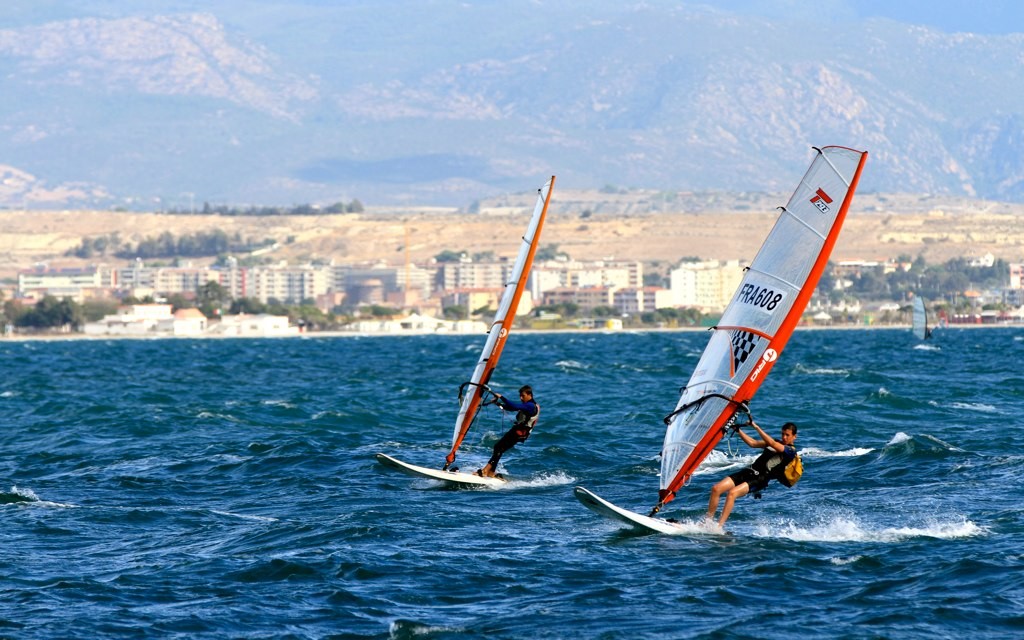 Coming back ashore - Bic Techno 293 European Championship 2011  © Patrik Pollak